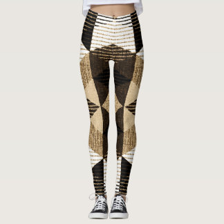 Leggings Répétition de géométrie : Conception Arrière - pla