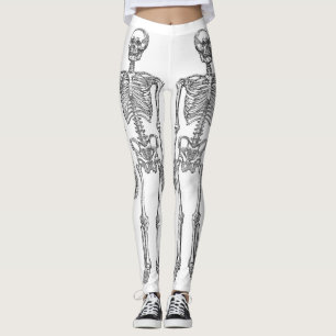 Leggings Répétition de l'équipage de squelette x 4