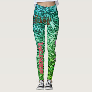 Leggings Répétition des légendes personnalisées de nom