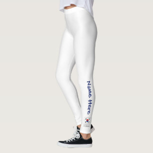 Leggings République de Corée et Drapeau coréen S avec votre