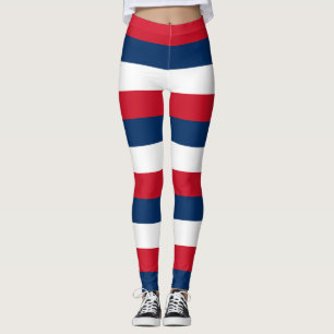 Leggings République dominicaine Drapeau national Couleurs R