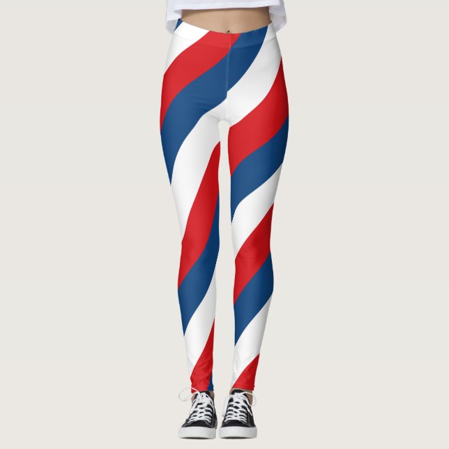 Leggings République Tchèque Couleurs du drapeau national Le (Devant)