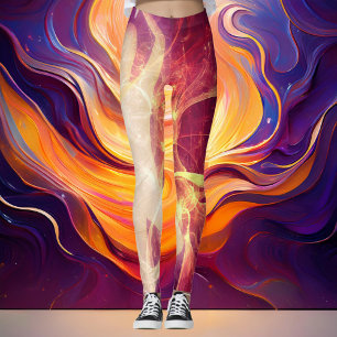 Leggings Résilience luminescente violet