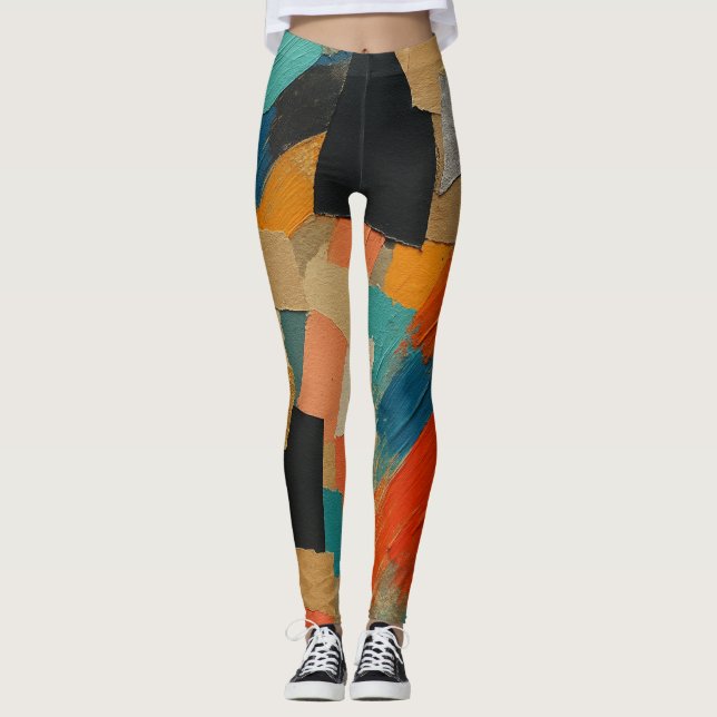 Leggings Résonance géométrique (Devant)