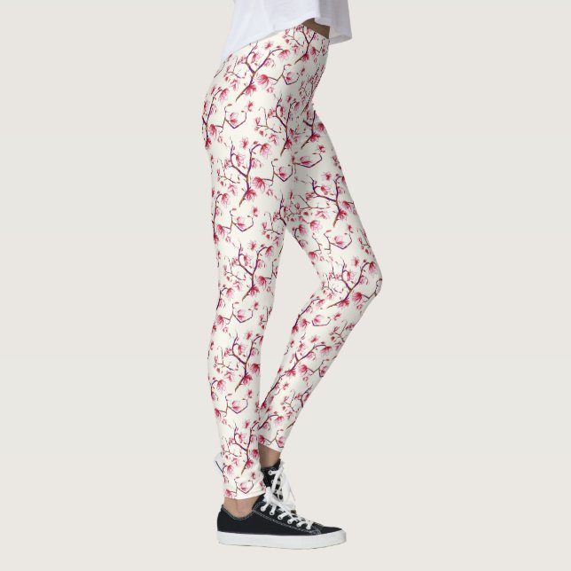Leggings Ressort rose rousse Russe Bohème Floral (Droite)