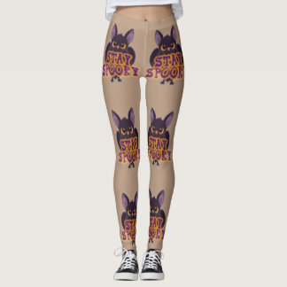 Leggings Restez Spooky — Conception Halloween de Chauve-Sou