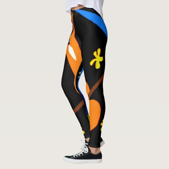 Leggings Résumé Formes Style de verre de tôle, (Gauche)
