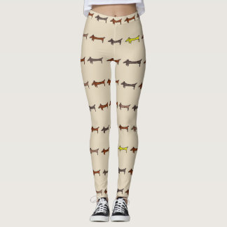 Leggings Résumé style Dachshund,