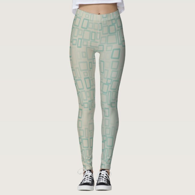 Leggings Rétro Aqua (Devant)