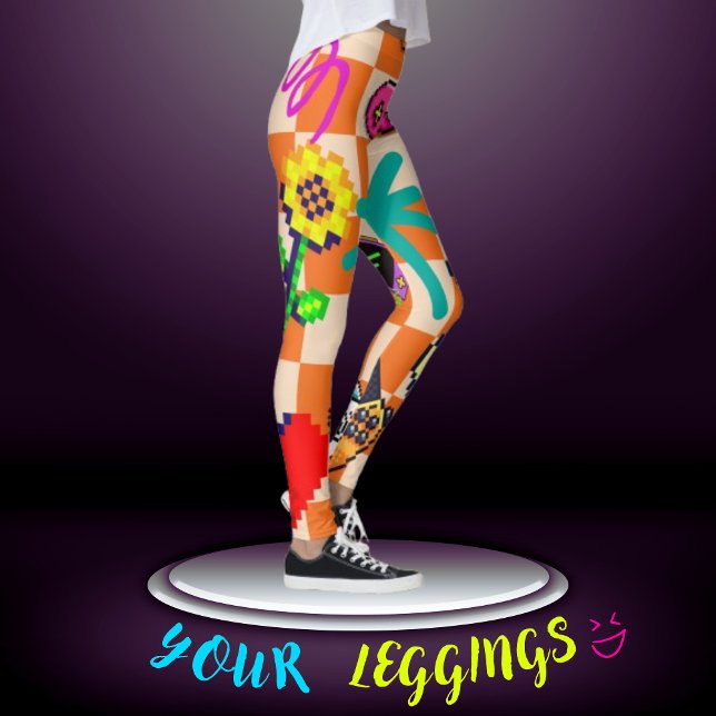 Leggings Retro Arcade Vibes (Créateur téléchargé)