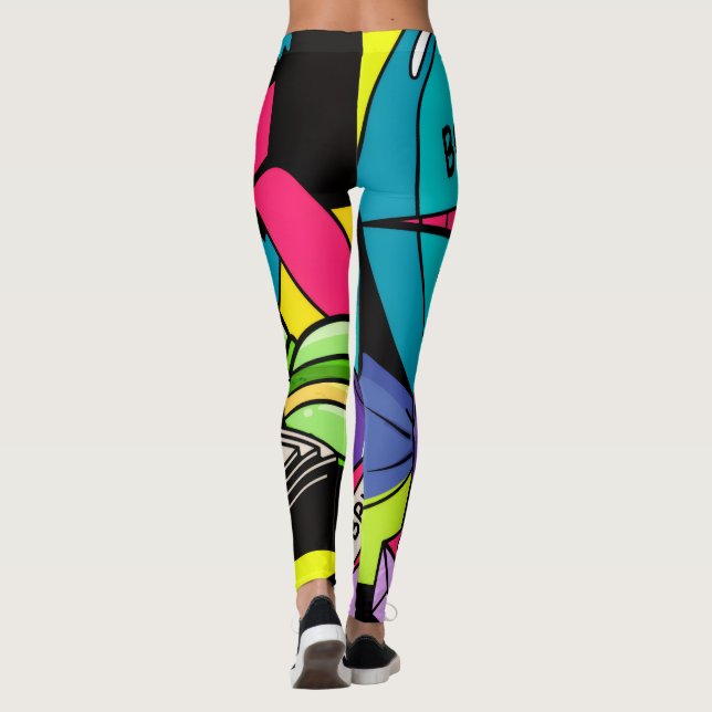 Leggings Rétro Doux Comme Un Bonbon (Dos)