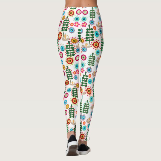 Leggings Rétro, Flower Patch (Dos)