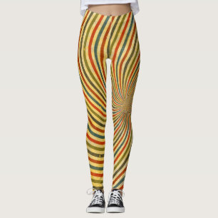 Leggings Retro Grunge Swirl Stripes + vos idées