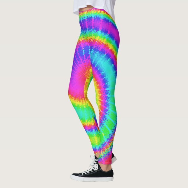 Leggings Rétro les années 70 coloré psychédélique hippie de (Gauche)