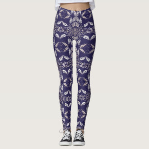 Leggings Rétro motif floral