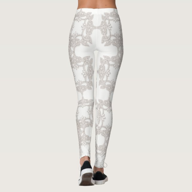 Leggings rétro motif floral (Dos)