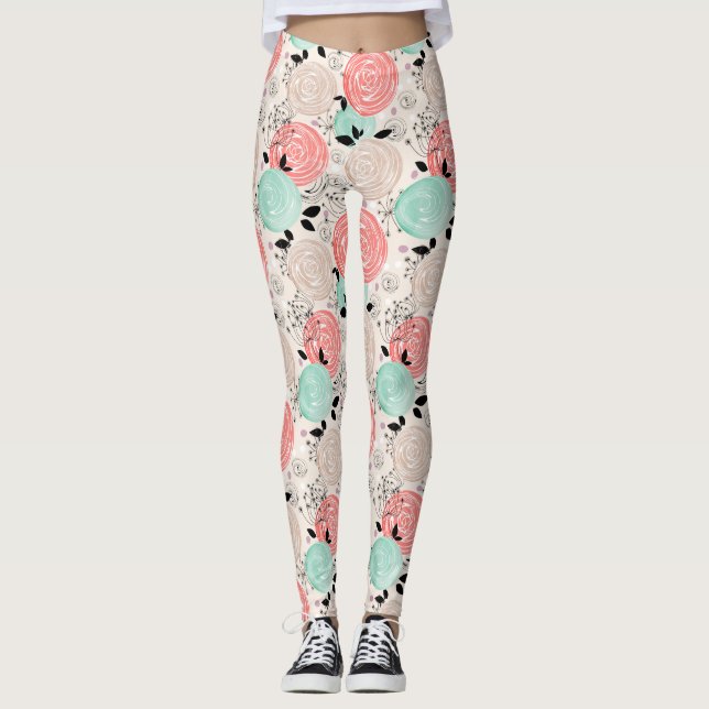 Leggings Rétro, rose (Devant)