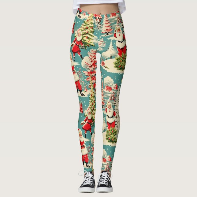 Leggings Retro Santa Wonderland 2 (Devant)
