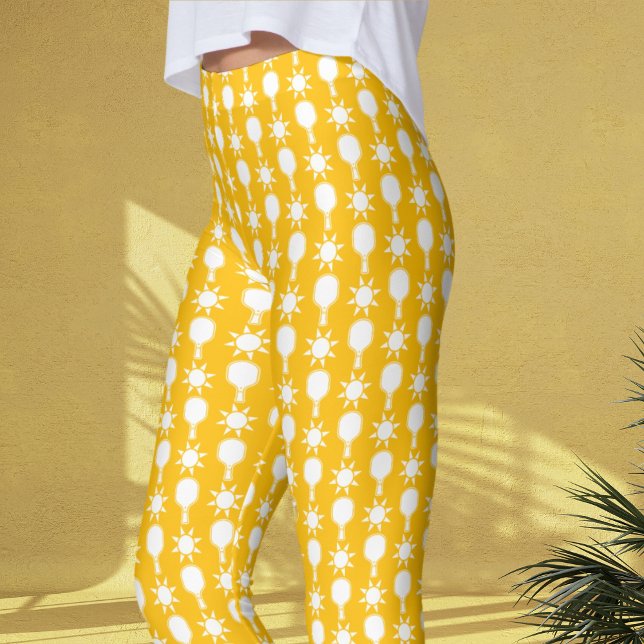 Leggings Retro Sunshine Pickleball Réception de Mariage (Leggings
)