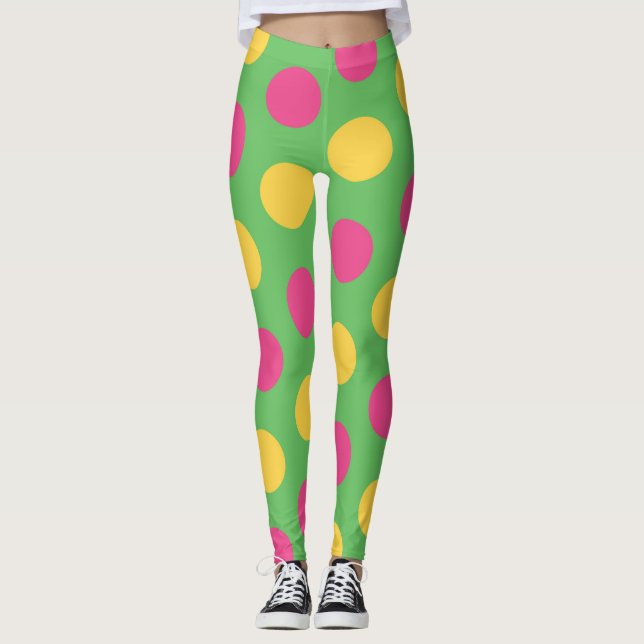 Leggings Retro Super années 1960 Mod Motif (Devant)