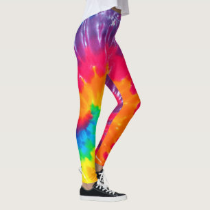 Leggings Retro Tie Dye Abstrait