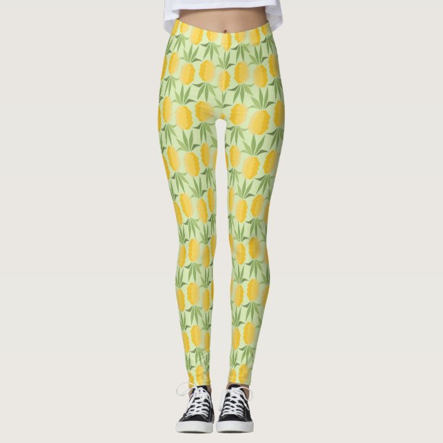 Leggings Rétros ananas (Devant)