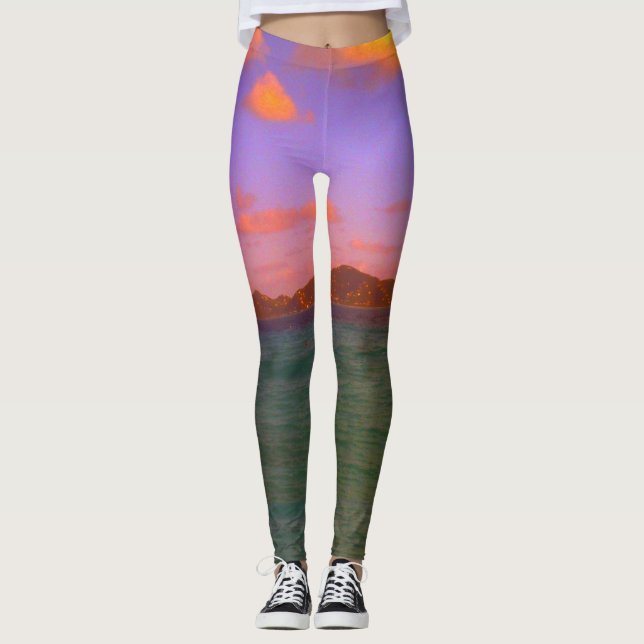 Leggings Réussissez votre tropical (Devant)