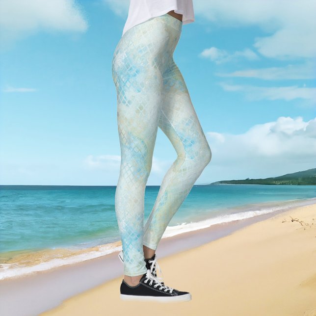 Leggings Rêve de Sirène de Plage Motif (Créateur téléchargé)
