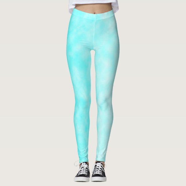 Leggings Rêverie Délavée par le Ciel (Devant)