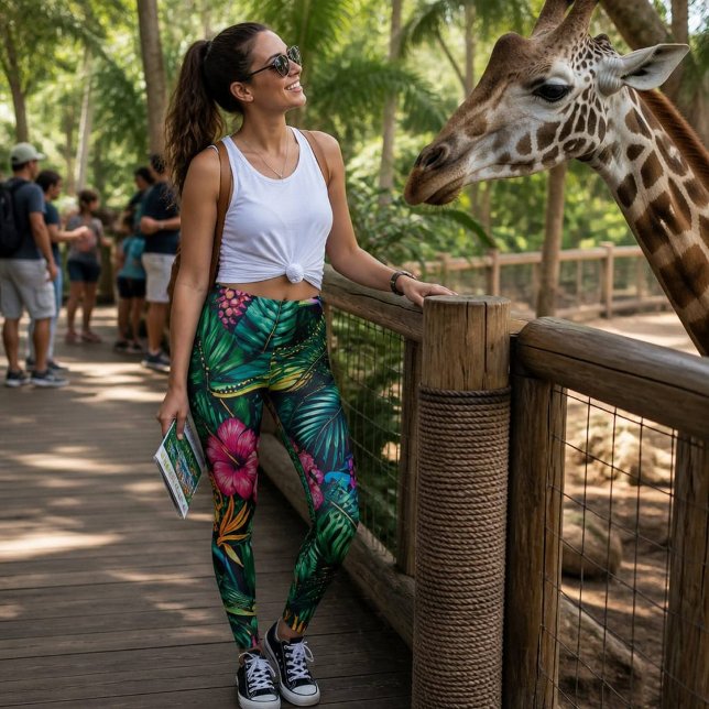 Leggings Rêves de jungle de crocodile - Motif de surface sa (Créateur téléchargé)