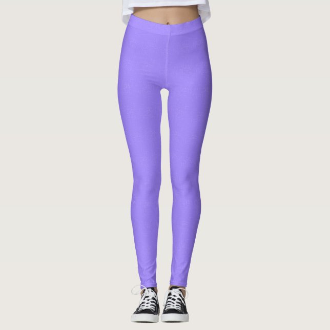 Leggings Riche, délicat lilas texturé (Devant)