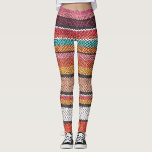 Leggings Richesse du tapis : Textures mexicaines péruvienne