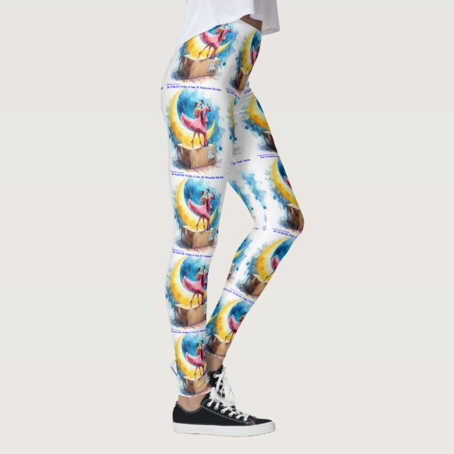Leggings Rick London Pink Himalayan Salsa Drôle  (Droite)