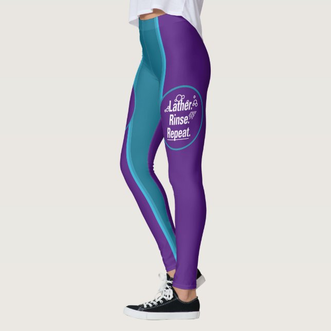 Leggings Rinse de lather Répéter les points d'éclaboussures (Gauche)
