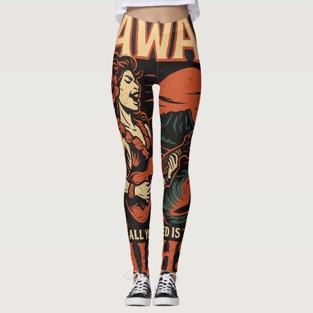 Leggings "Rising ALOHA" Debut Album (Devant)
