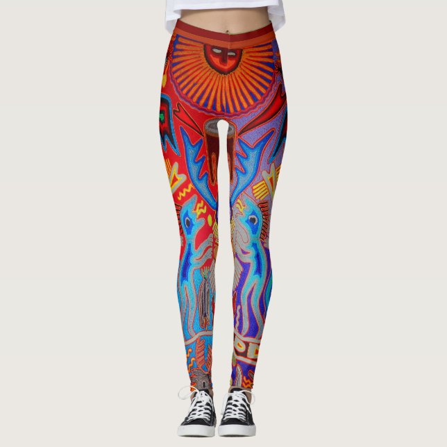 Leggings rituels Shaman Sud-Ouest Peyote (Devant)