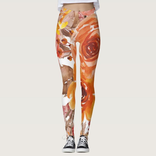 Leggings Robe brodée florale (Devant)