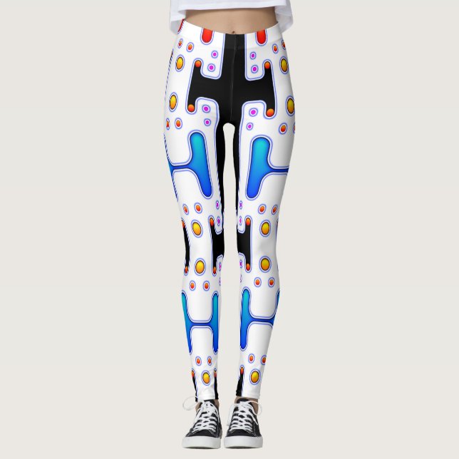 Leggings Robot futuriste mécanique Android (Devant)