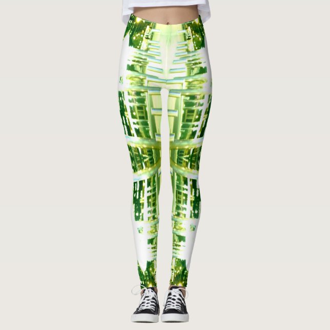 Leggings Robots Sci futuriste fi de robotique de cyborg (Devant)