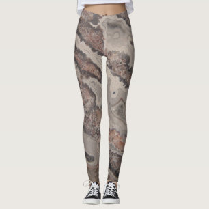 Leggings Roche naturelle d'agate folle mauvaise de dentelle
