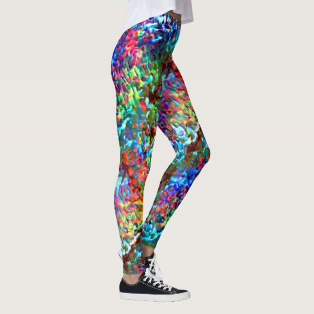 Leggings Rocher bleu psychédélique ou cybernétique (Droite)