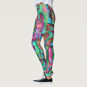 Leggings Rocheux ou grumeleux coloré de nuances doucement s