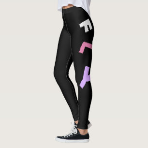 Leggings Rocket - Purple & PinkAbstract Pop Art. FLY!