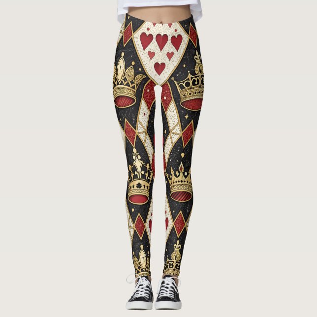 Leggings Roi & Reine de Cœur (Devant)