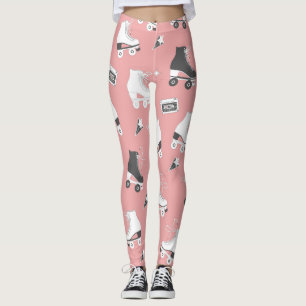 Leggings Roller skates cassette motif.