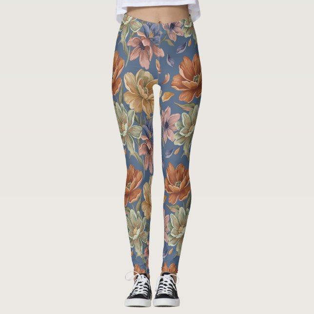Leggings Romantic Cottage Flowers (Devant)