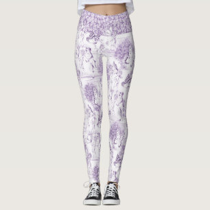 Leggings Romantique Indigo Rococo Art Style Élégant Cadeau