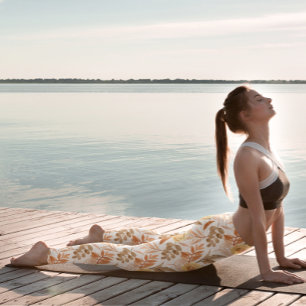 Leggings Romantique Roses Jaunes Vintage floral