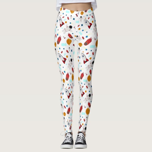 Leggings Roquettes et astronautes (Devant)