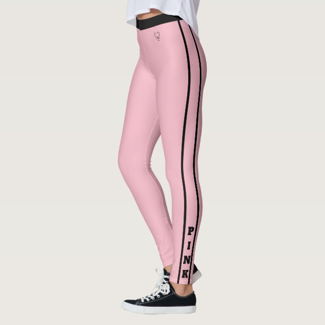 Leggings rose (Gauche)